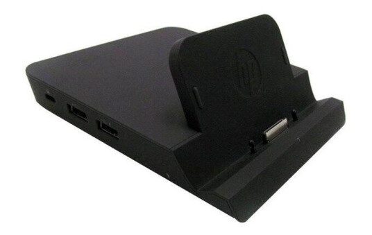 HP docking station + notebook holder