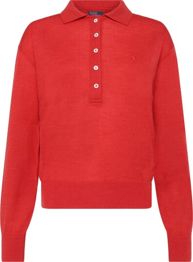 Polo Ralph Lauren Wool Polo Collar Sweater Red S