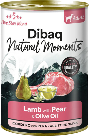 DIBAQ Natural Moments Hundemat med Lam og Pære 380 g