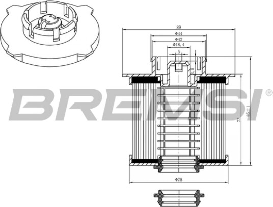 Drivstoffilter BREMSI FE0042 Drivstoffilter BREMSI FE0042