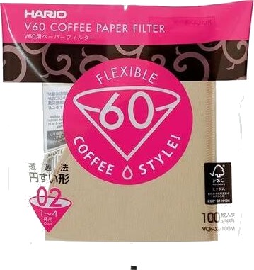 Hario Misarashi filtre brun V60-02 100 stk