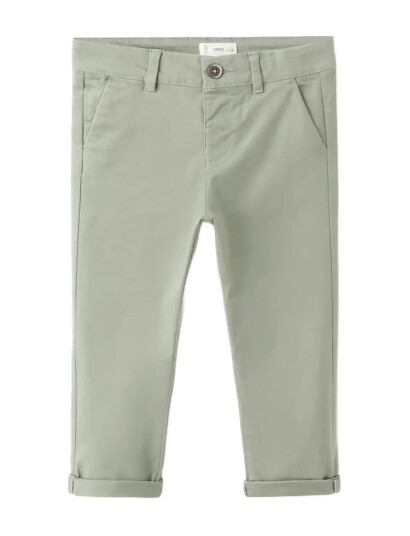 Mango Cotton Chinos Green 9 12M Mango Cotton Chinos Green 9 12M