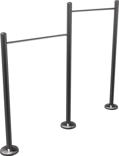 Nordic Fighter CE HORIZONTAL BARS, Styrkemaskiner - utendørs
