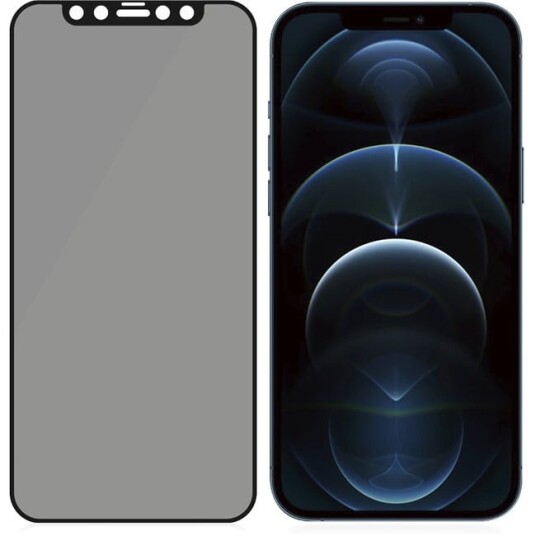 PanzerGlass Privacy Skjermbeskytter for iPhone 12 Pro Max med Antibakterielt Glass - Svart