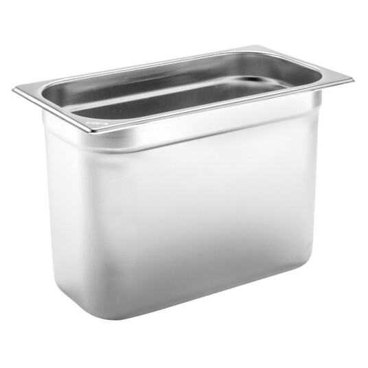 PULSIVA Kantine Basic GN 1/3; Størrelse GN 1/3, 7.8l, 32.5x17.6x20 cm (LxBxD); Sølvfarge