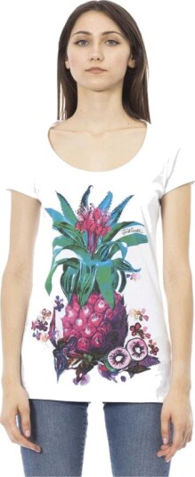 Just Cavalli Dame Topper Hvit XL,