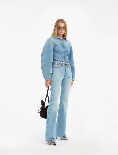 ROTATE Birger Christensen Slim Bootcut Jeans Blue 30 ROTATE Birger Christensen Slim Bootcut Jeans Blue 30