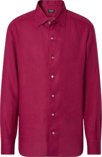 Zegna Herre Skjorter Rød M,