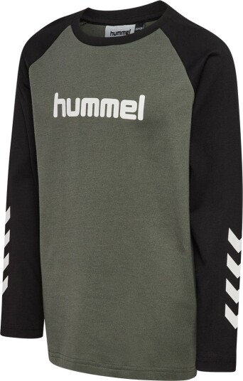 Hummel T skjorte HmlJR Logo Castor Grå Hummel 5 6 år (110 116) T skjorte Armygrønn Hvit Svart Hummel T skjorte HmlJR Logo Castor Grå Hummel 5 6 år (110 116) T skjorte Armygrønn Hvit Svart