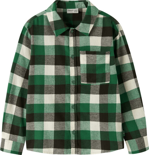 Name It Nkmlevin Ls Overshirt Green 134 140