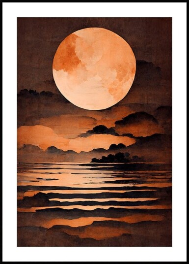 Full Moon Poster Plakat / 70x100cm