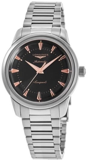 Longines Herreklokke L1.650.4.52.6 Conquest Heritage Sort/Stål Ø40 Longines Herreklokke L1.650.4.52.6 Conquest Heritage Sort/Stål Ø40
