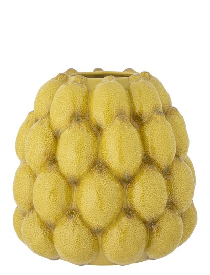 Bloomingville Lim Vase Yellow H22CM
