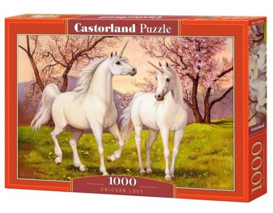 Castor Puzzle 1000 Brikker Forelskede Enhjørninger