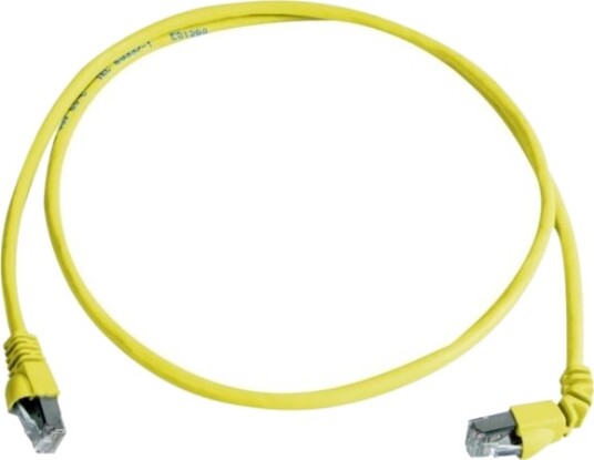 Telegärtner Rj45 Nettverkskabel Patchkabel Cat 6A S/Ftp 2,0 M Gul Flammehemmende – Med Knekkbeskyttelseshylse 1 Stk