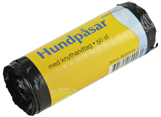 Polynova Nissen 6000013 Hundepose med knytehåndtak 50/rull Lager & miljø Polynova Nissen 6000013 Hundepose med knytehåndtak 50/rull Lager & miljø