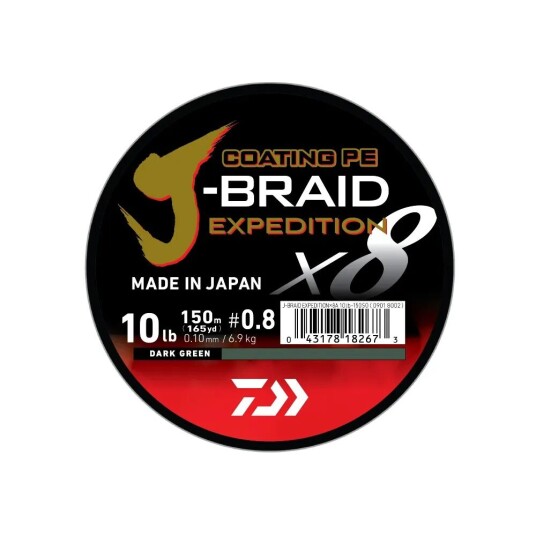 Daiwa J Braid Expedition sene fletteline 0,13 mm Daiwa J Braid Expedition sene fletteline 0,13 mm
