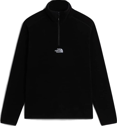 The North Face M Glacier 1/4 Zip Embroidered Logo Black XS