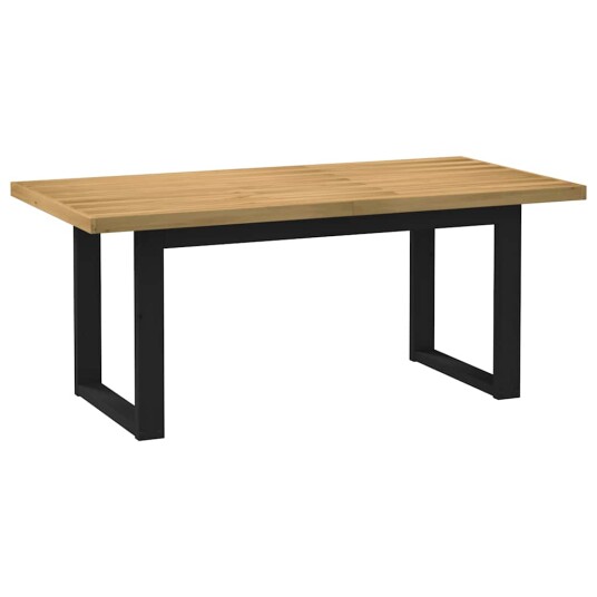 Spisebord NOAIN U-formede ben 180x90x75 cm heltre furu 8721158712080 Spisebord NOAIN U-formede ben 180x90x75 cm heltre furu 8721158712080