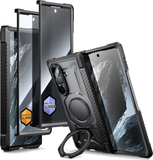Supcase UB Grip Mag MagSafe 2-sett deksel til Samsung Galaxy Z Fold 8 Svart