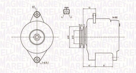 Dynamo MAGNETI MARELLI 063731615010 Dynamo MAGNETI MARELLI 063731615010