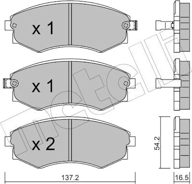 METELLI 22 0518 0 Bremseklosser