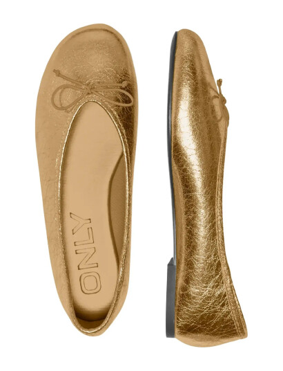ONLY Onladriana 1 Basic Pu Ballerina Gold 38 ONLY Onladriana 1 Basic Pu Ballerina Gold 38