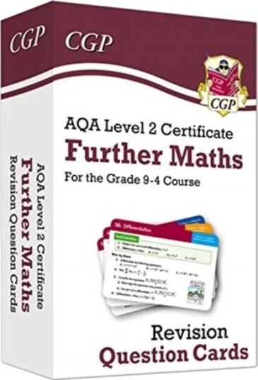 Aqa Level 2 Certificate: Further Maths - Revision Question Cards Av Cgp Books