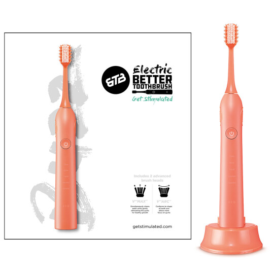 Elektrisk tannbørste 3 sidig børstehode Better Toothbrush CORAL Elektrisk tannbørste 3 sidig børstehode Better Toothbrush CORAL