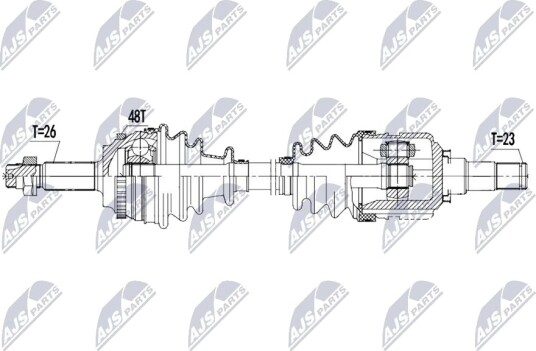 NTY NPW TY 241 Drivaksel