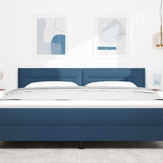 Hodegavl Linjer Design Blå 180 cm Stoff