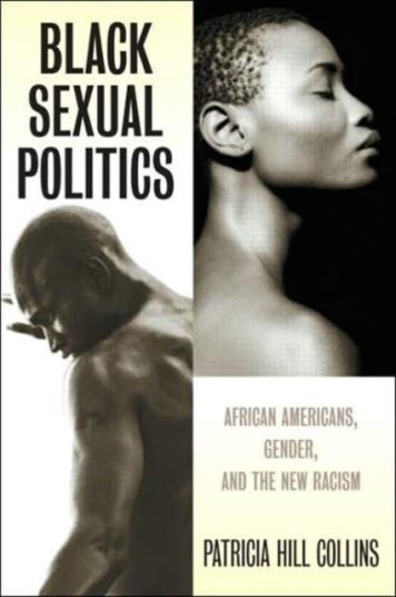 Black Sexual Politics  African Americans, Gender, and the New Racism