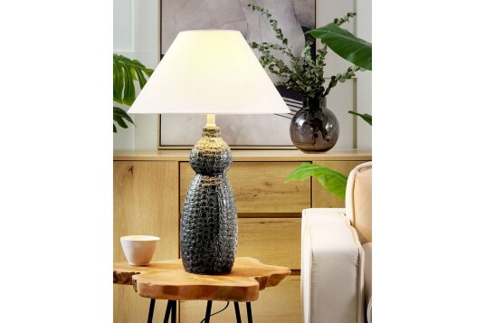 Kastellorizo Bordlampe 60 cm E27 Mørkeblå/Hvit