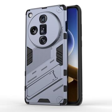 Oppo Find X7 Ultra Armor Serien Hybrid-deksel med Stativ Grå