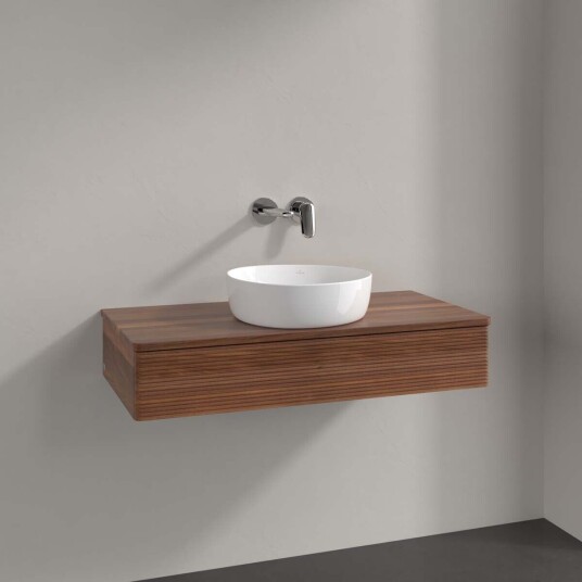 Villeroy & Boch  Antao Servantskap med 1 skuff 100x50x19 cm u/lys Valnøtt