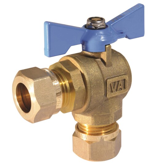 Vatette FG084110042 Kuleventil vinkel 22 mm Installasjon