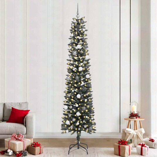 Kunstig juletre grønn 58 x 58 x 240 cm PVC og plast og stål