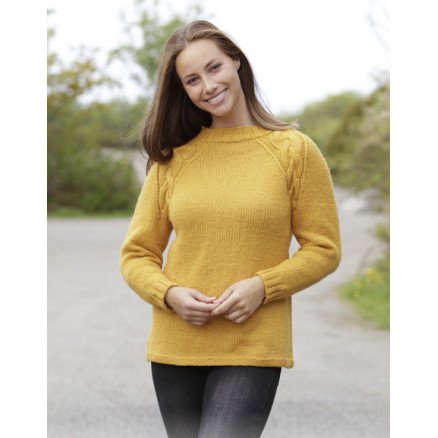 Solfest by DROPS Design Bluse Strikkeoppskrift str S XXXL