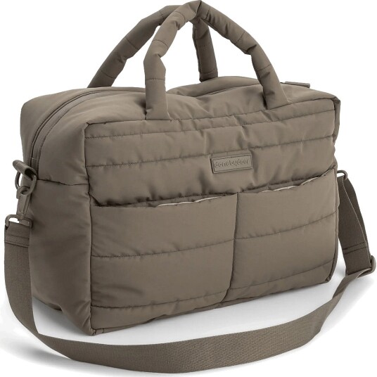 Done by Deer Quilted Changing Bag Taupe - TAUPE - 41X 21X H 29 cm