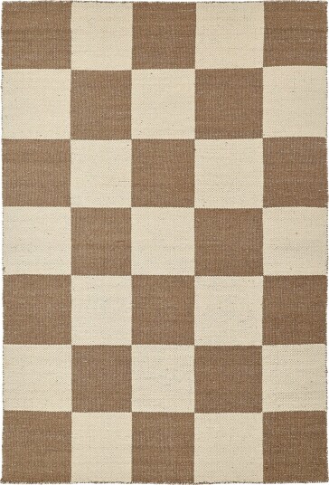 Ullteppe Scacco brun/beige Størrelse: 160 x 230 cm Ullteppe Scacco brun/beige Størrelse: 160 x 230 cm