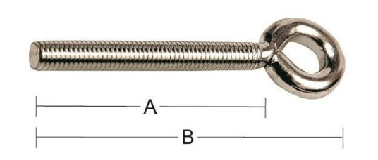 Habo 71795 Skrueøye 5002 Z M8 x 80 mm 3-pakning Innfesting