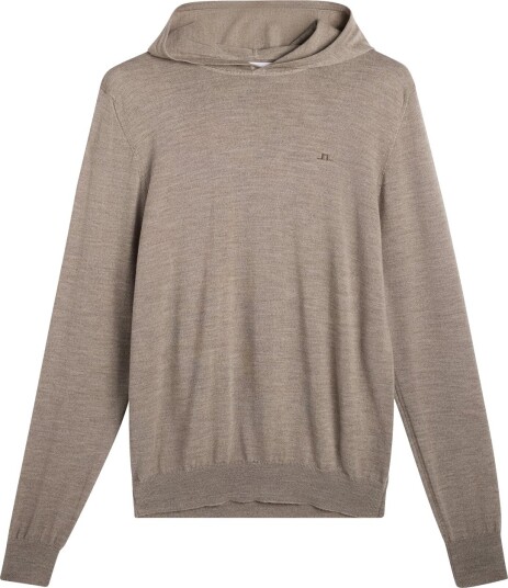 J.Lindeberg Karl Merino Hoodie Brindle Melange