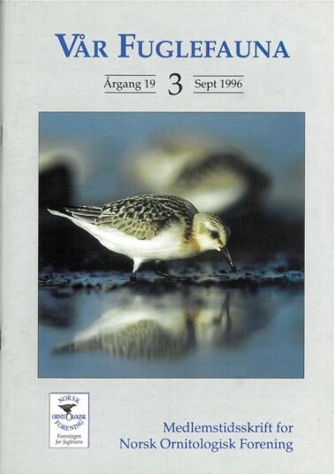 Norsk Ornitologisk Forening Vår Fuglefauna   1996 3 årgang 19
