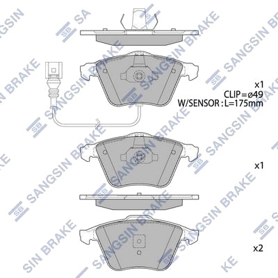 Hi Q SP2446 Bremseklosser