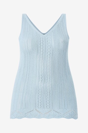 Zizzi   Stroppetopp mEmmi S/L Top   Blå