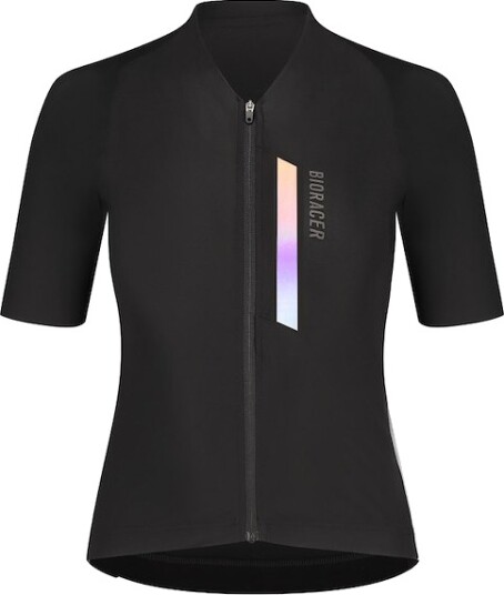 Bioracer Icon gravel sykkeltrøye korte ermer svart dame
