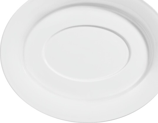 VEGA Underfat til sausenebb Base; 23.5x19 cm (LxB); Hvit; Oval; 4 Stykk / Forpakning