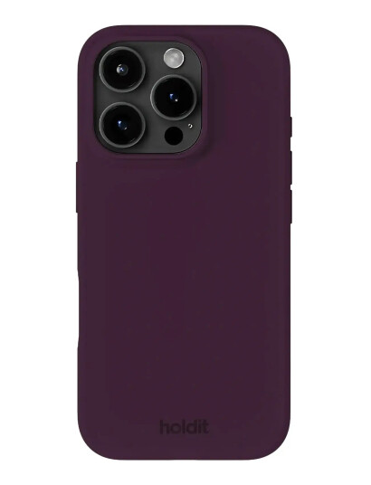 Holdit Silicone Case iPhone 16 Pro Purple
