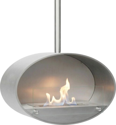 Scandiflames Halifax Takhengt Biopeis - Stål - 60 cm