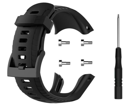 Klokkereim som passer til Suunto 5 Sort  Suunto 5
